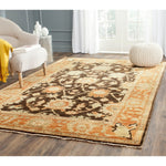 Couture Hand-knotted Oushak Mersiha Traditional Oriental Wool Rug with Fringe