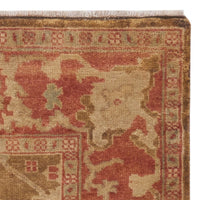 Couture Hand-knotted Oushak Mersiha Traditional Oriental Wool Rug with Fringe