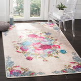 Daytona Rosann Graphic Floral Machine Washable Soft Rug