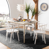 SAFAVIEH Dining Country Blanchard White Dining Chairs (Set of 2) - 21.3" x 20.5" x 29.9"