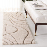 Florida Shag Sigtraud Abstract Waves  Thick Soft Area Rug