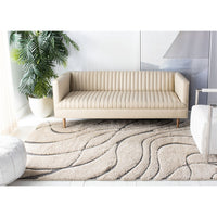 Florida Shag Sigtraud Abstract Waves Thick Soft Area Rug