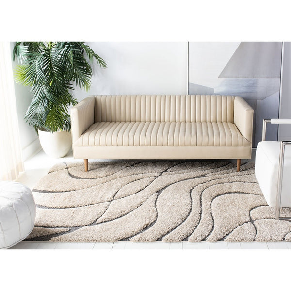 Florida Shag Sigtraud Abstract Waves Thick Soft Area Rug – Ashley Area Rugs