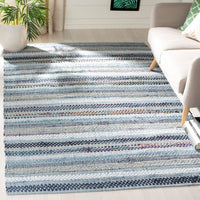 Handmade Boho Stripe Cotton Soft Area Rug