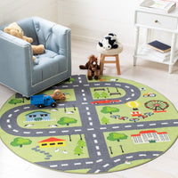 Kids Playhouse Fazlie Neighborhood Machine Washable Soft Rug