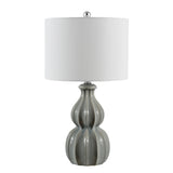 24.5-inch Wade Ceramic Table Lamp - 14" x 14" x 24.5"