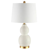 Lighting 25-inch Darsa White LED Table Lamp - 14" W x 14" L x 25.5" H
