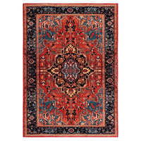 Riviera Cliff Oriental Machine Washable Soft Rug