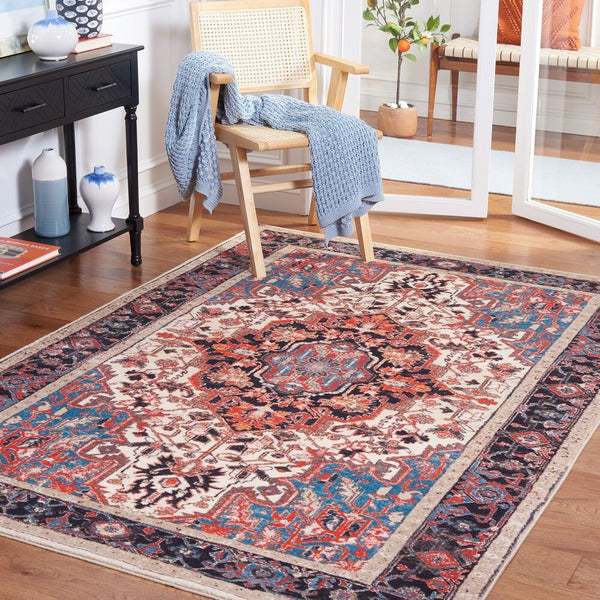 Riviera Cliff Oriental Machine Washable Soft Rug