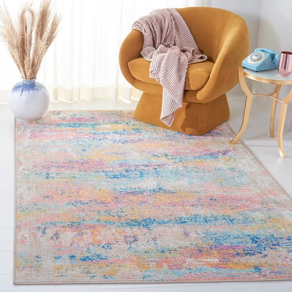 Sequoia Enke Abstract Machine Washable Soft Rug