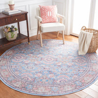 Serapi Arty Medallion Distressed Machine Washable Soft Rug