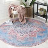 Serapi Asel Medallion Distressed Machine Washable Soft Rug