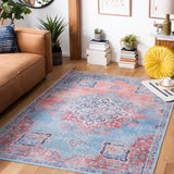 Serapi Asel Medallion Distressed Machine Washable Soft Rug