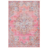 Serapi Asel Medallion Distressed Machine Washable Soft Rug