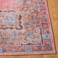 Serapi Asel Medallion Distressed Machine Washable Soft Rug