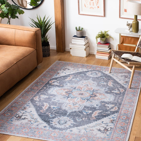 Serapi Burbuqe Boho Medallion Machine Washable Soft Rug