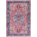 Serapi Dinja Medallion Distressed Machine Washable Soft Rug