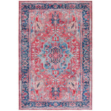 Serapi Dinja Medallion Distressed Machine Washable Soft Rug