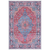 Serapi Elen Medallion Distressed Machine Washable Soft Rug