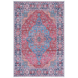 Serapi Elen Medallion Distressed Machine Washable Soft Rug