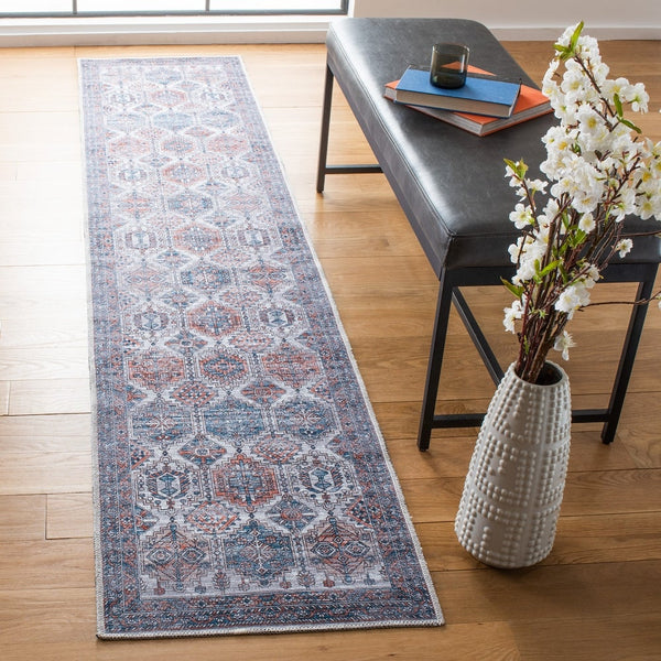 Serapi Gaida Shabby Chic Distressed Machine Washable Soft Rug
