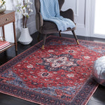 Serapi Roelofje Medallion Distressed Machine Washable Soft Rug