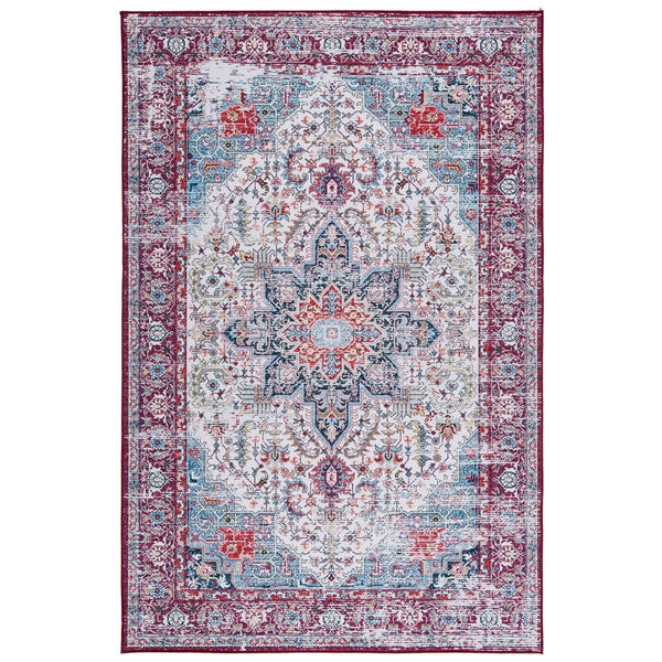 Tucson Lucrece Oriental Medallion Machine Washable Soft Rug