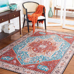 Tucson Nektaria Oriental Medallion Machine Washable Soft Rug