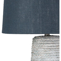 Sabeen 27 in. Blue Transitional Table Lamp