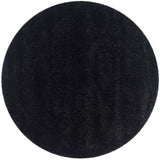 Black Soft Plush Shag Area Rug