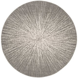 Contemporary Burst Pattern Dark Grey Ivory Soft Area rugs