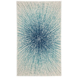 Contemporary Burst Pattern Royal Ivory Soft Area rugs