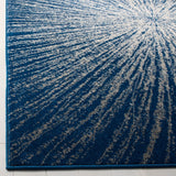 Contemporary Burst Pattern Navy Ivory Soft Area rugs