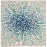 Contemporary Burst Pattern Royal Ivory Soft Area rugs