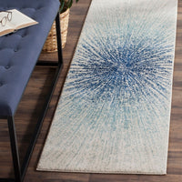 Contemporary Burst Pattern Royal Ivory Soft Area rugs