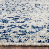 Blue Ivory Distressed Medallion Area Rug – Ashley Area Rugs
