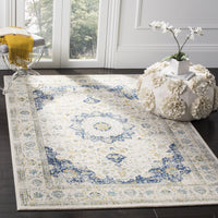 Vintage Ivory Blue Area Rug