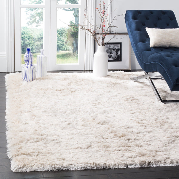 Premium Handmade Silken Ivory Plush Shag Area Rug – Ashley Area Rugs