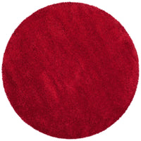 Red Soft Plush Shag Area Rug