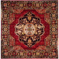 Oriental Persian Distressed Area Rug , Red/Multi