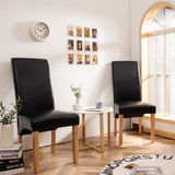 Set of 2 Dining Chairs Upholstered Padded Side Chairs w/ Rubber Wood - See Details