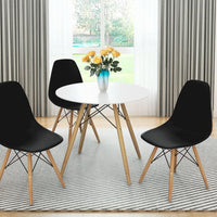 Set of 2 Mid Century Modern DSW Dining Side Chair - 22" x 18.5" x 32" (D x W x H)