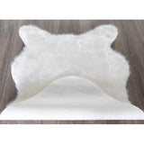 Andral White Faux Sheepskin Soft Fluffy Soft Area Rug