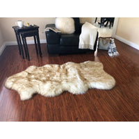 Nansen Luxurious Faux Sheepskin Pelt Shag Soft Area Rug