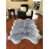 Nansen Luxurious Faux Sheepskin Pelt Shag Soft Area Rug