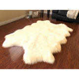 Nansen Luxurious Faux Sheepskin Pelt Shag Soft Area Rug