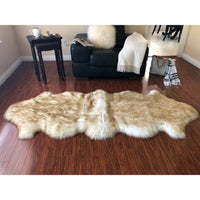 Nansen Luxurious Faux Sheepskin Pelt Shag Soft Area Rug