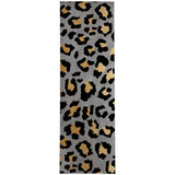 Peer Dark Leopard Soft Area Rug