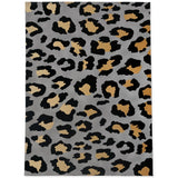 Peer Dark Leopard Soft Area Rug