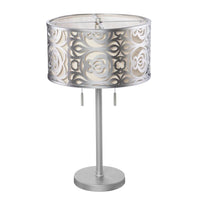 SEI Furniture Vander Silver Metal Table Lamp